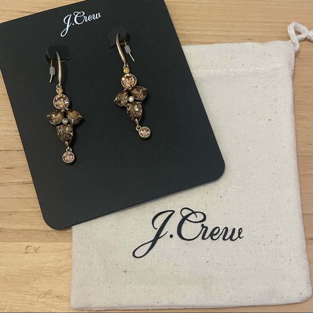 J. Crew Delacroix Sparkle Dangle Earrings - Picture 4 of 5